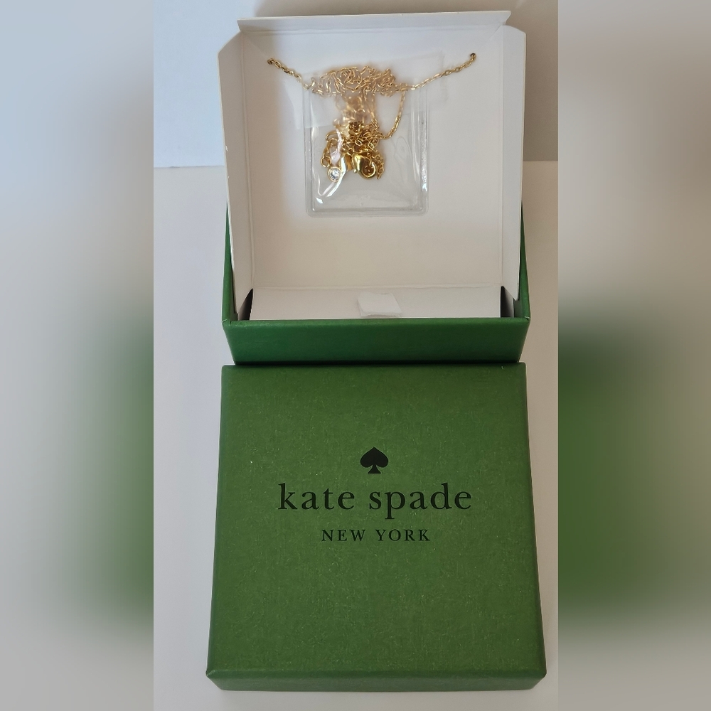 Kate Spade Gold 'S' Pendant Necklace - Picture 4 of 8